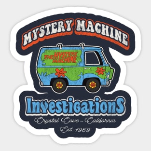 Mystery Machine Investigations Worn Sticker